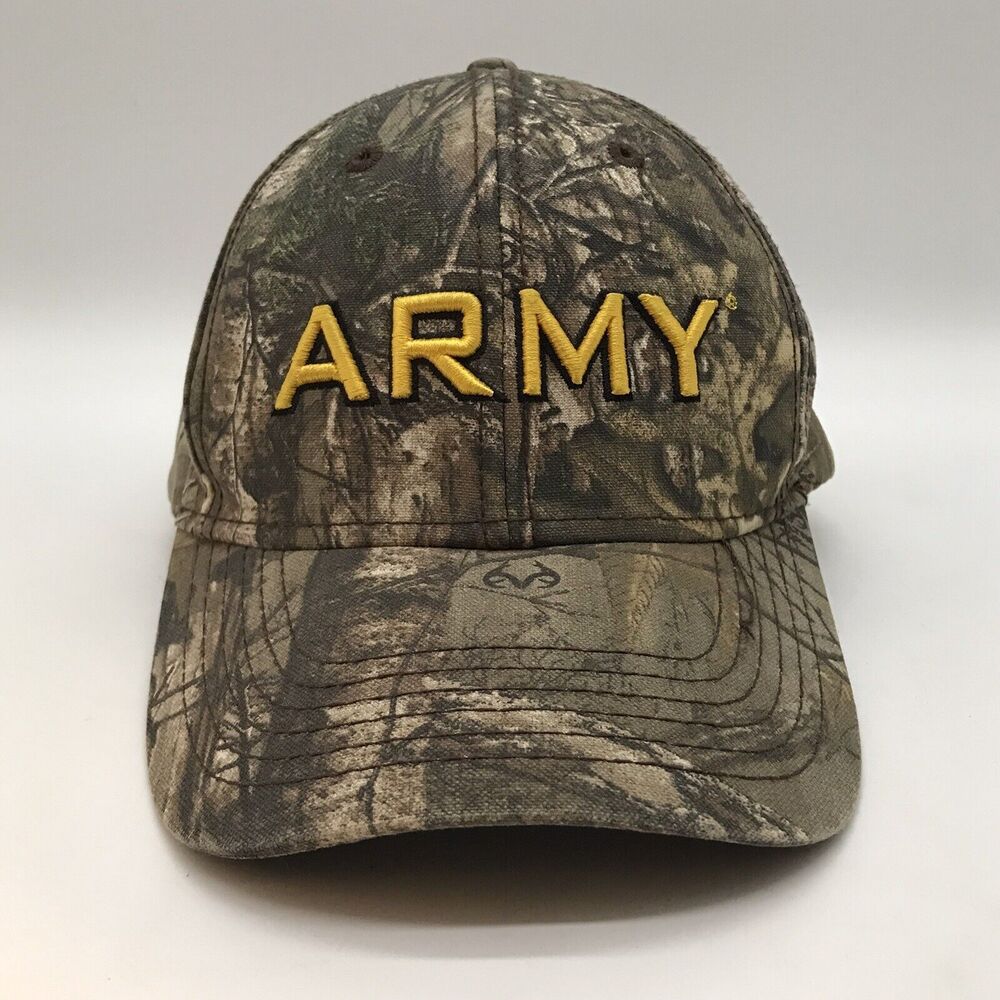 Army Embroidered 3D Logo Realtree Camo Ball Cap High Vis Design Camouflage Hat